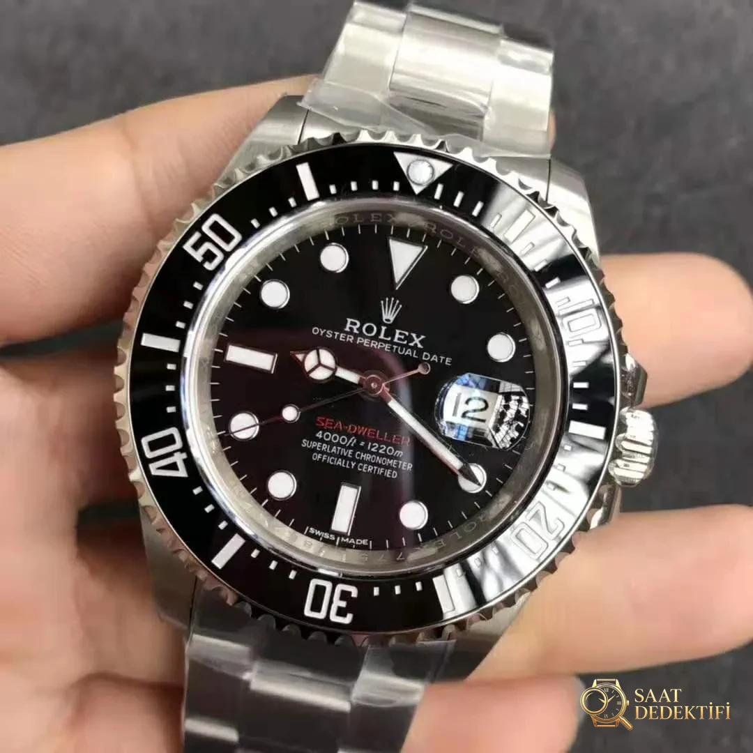 Sea-Dweller 126600 Single Red Noob VS ARF - Kadran Detayı ve Bezel İşçiliği