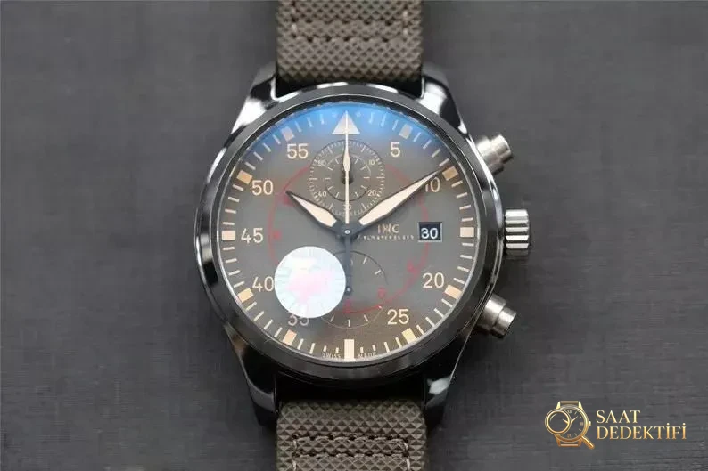 Seramik Versiyon ZF Factory IWC Pilot Kronograf TOPGUN Serisi Replika Saat İncelemesi - Kadran Detayı ve Bezel İşçiliği