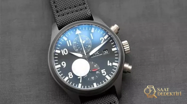 Seramik Versiyon ZF Factory IWC Pilot Kronograf TOPGUN Serisi Replika Saat İncelemesi - Klips Kilidi ve Lazer Damgalar