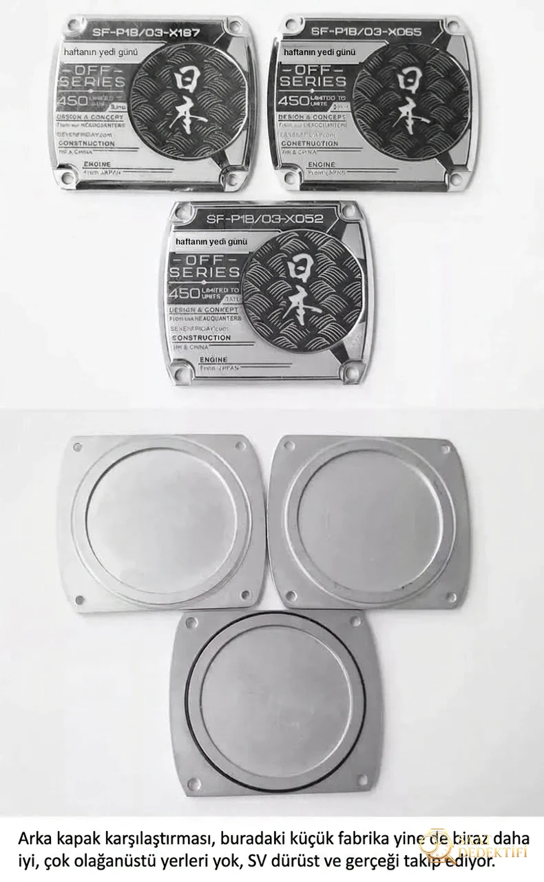 SevenFriday sakura gerçek-replika karşılaştırmalı incelemesi: SV Factory SevenFriday Tokyo Limited Edition P1B/03 replika saat nasıl? - Makro Kadran ve İndeks İşçiliği