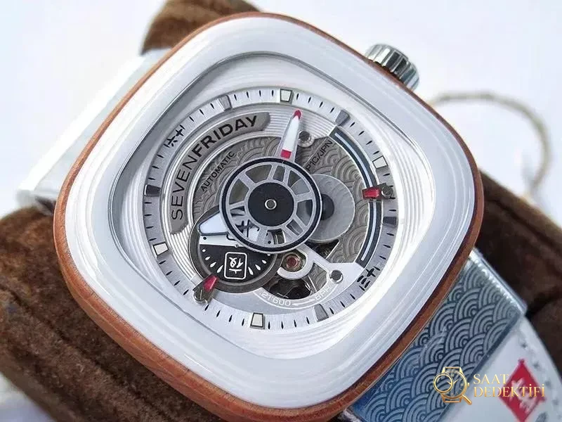 SevenFriday sakura gerçek-replika karşılaştırmalı incelemesi: SV Factory SevenFriday Tokyo Limited Edition P1B/03 replika saat nasıl? - Kadran İbreleri ve Saniye Akışı