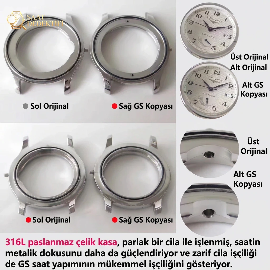 Sevimli ve klasik GS Factory Longines Master Collection