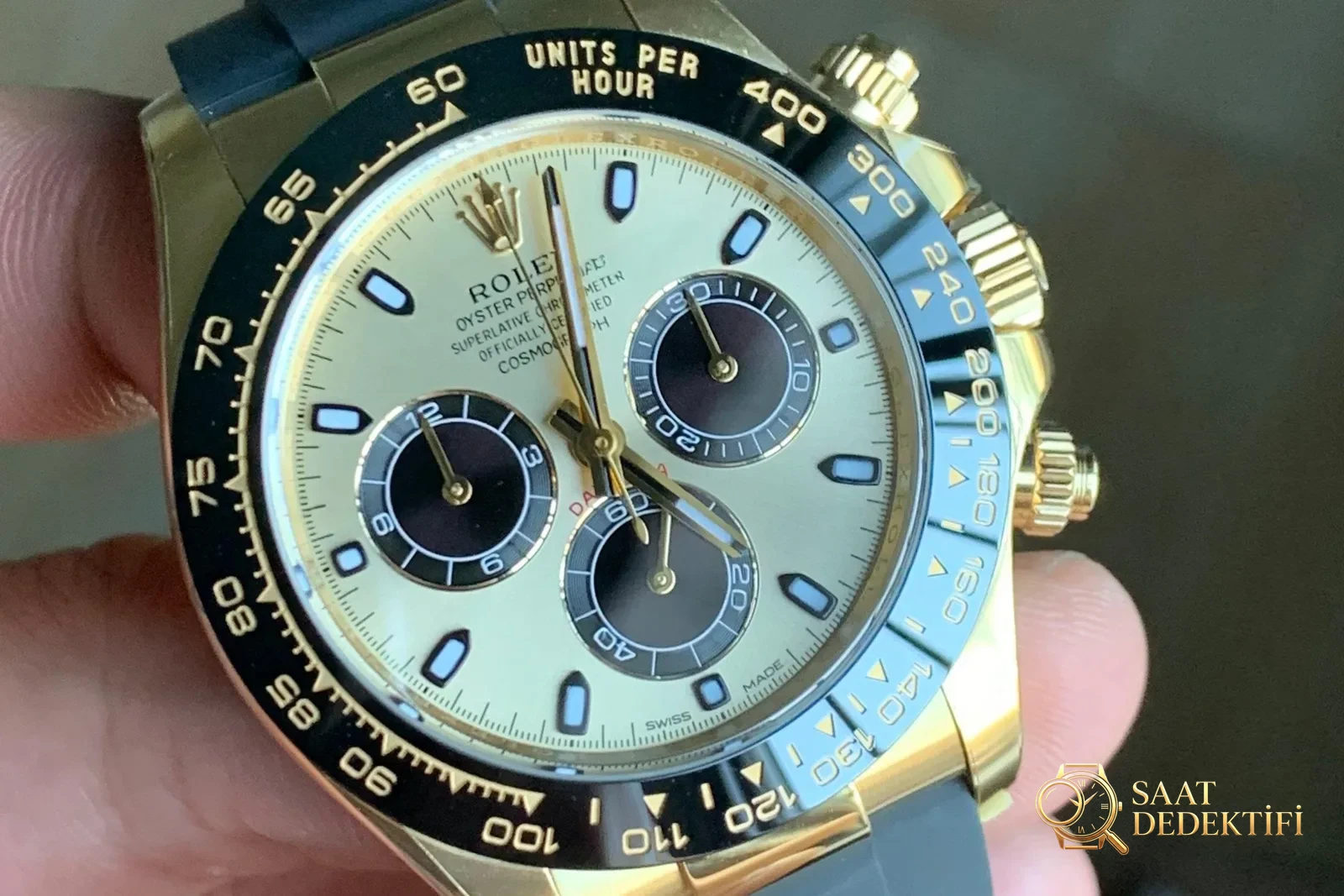 Shawn Yue'nin taktığı Clean Rolex Daytona 116518: altın rengi gerçeğe ne kadar yakın? - görsel 3