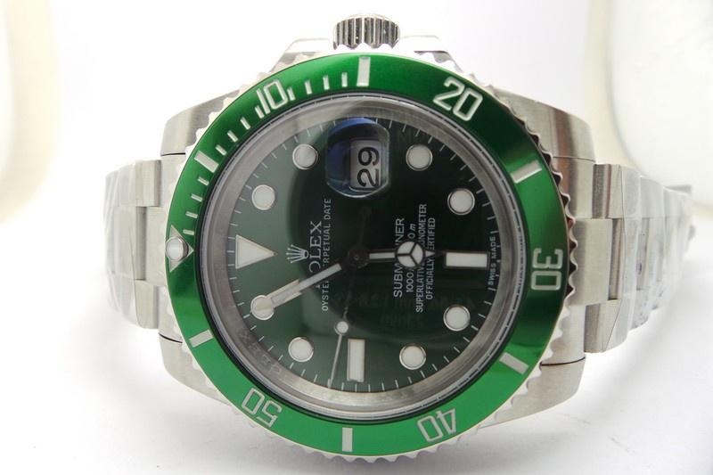Replika Rolex Submariner 116610LV Yeşil Kadran