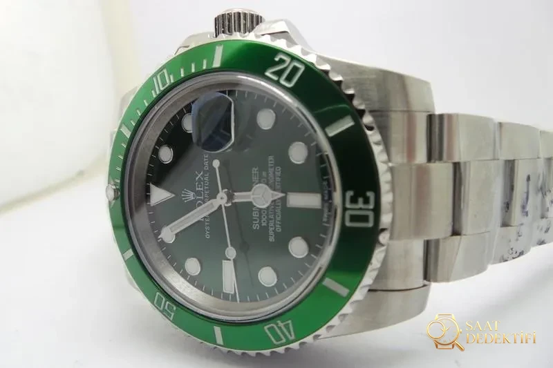 Replika Rolex Submariner 116610LV Yeşil Bezel