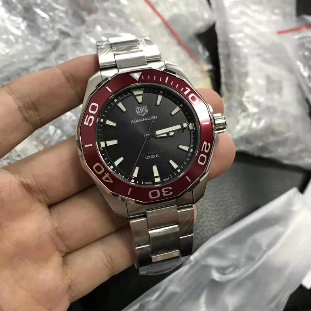 Kırmızı Bezelli Replika Tag Heuer Aquaracer