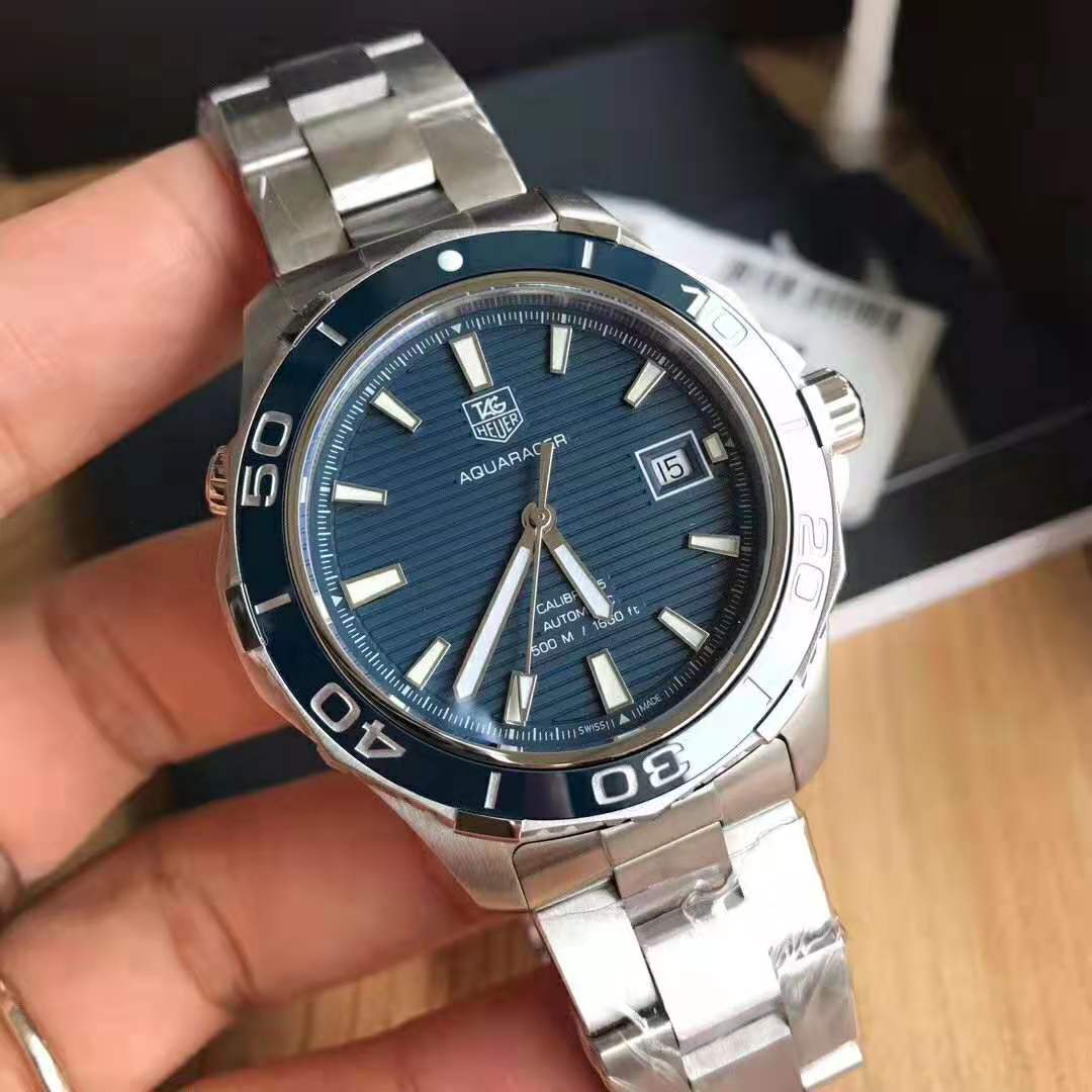 Replika Tag Heuer Aquaracer Kalibre 5 500m Mavi