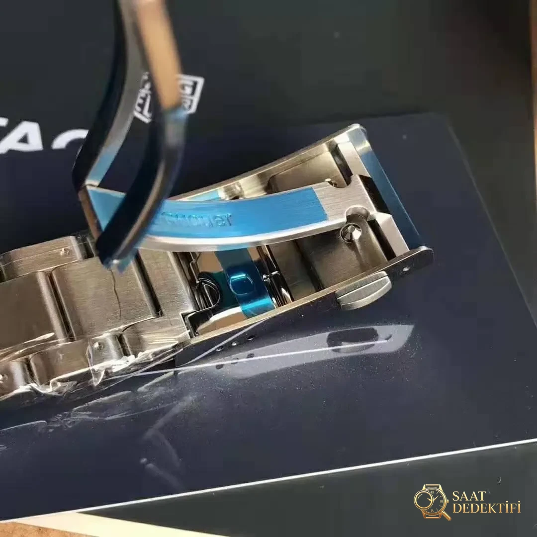 Şiddetle tavsiye edilir! Orijinal mekanizmalı saatler. - Bezel Rakam Oyukları Platin Dolgusu