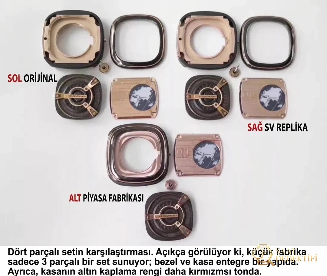 Şık ve trend SV Factory SevenFriday M2 saatinin gerçek-replika söküm karşılaştırması ve orijinal incelemesi - Bilezik, Toka ve Klips Mekanizması