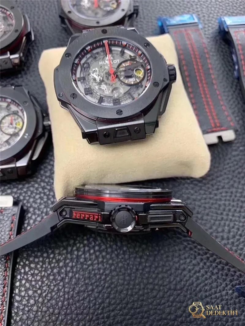 Sınırlı üretim: HBBV6 Factory Hublot Big Bang Ferrari Ceramic F11 serisi 401 replika saat nasıl? - Kasa Çeliği ve Polisaj Kalitesi