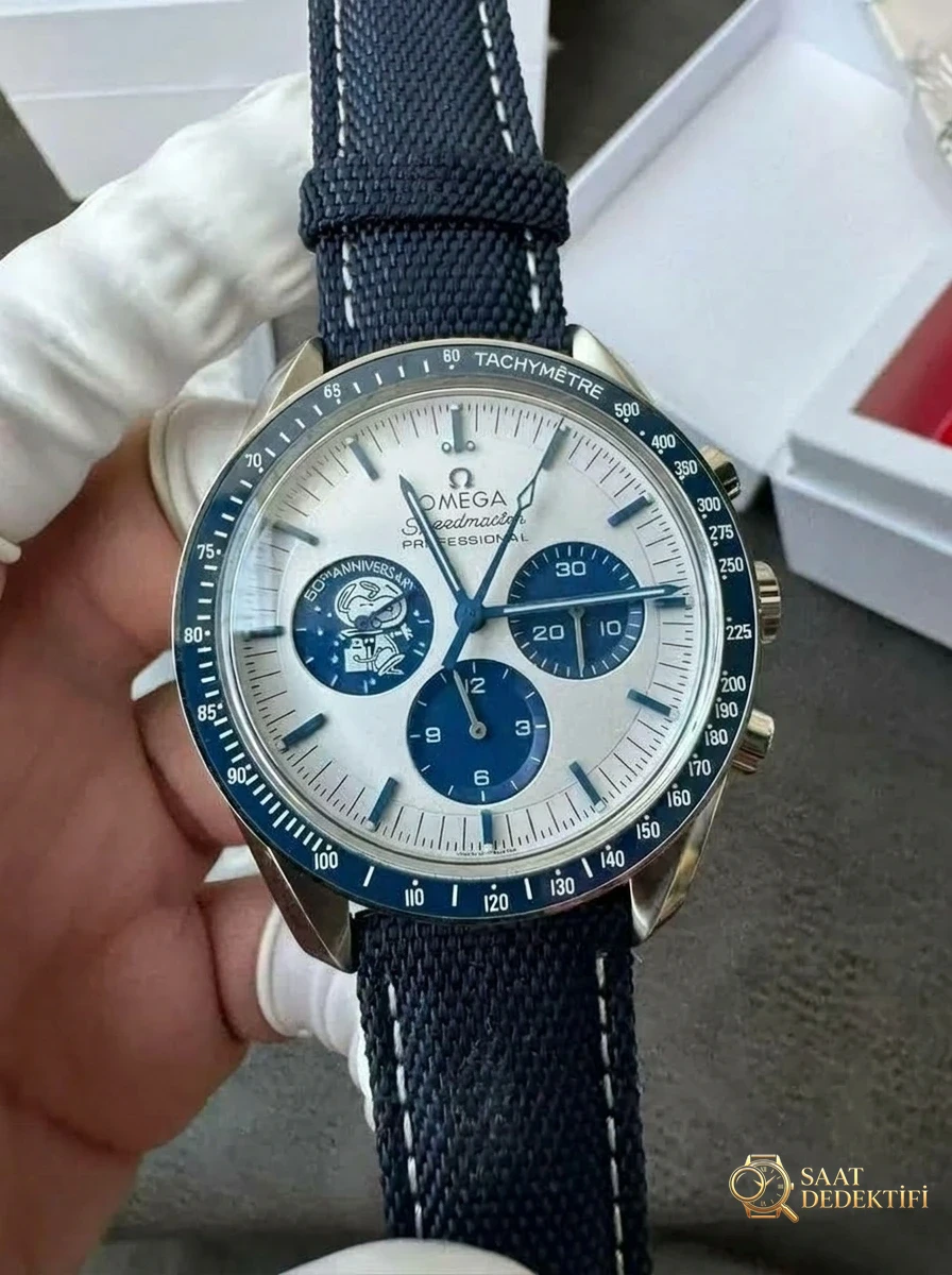 SMF Factory Omega Speedmaster Snoopy 3. Nesil kadran orijinaline uygun mu? İşçiliği nasıl? - Kadran Detayı ve Bezel İşçiliği