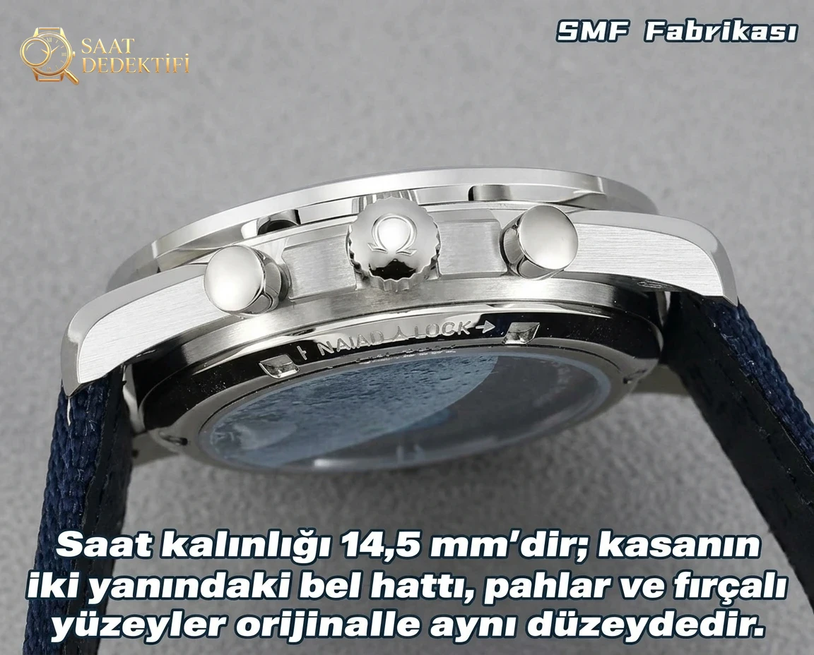 SMF Factory Omega Speedmaster Snoopy 3. Nesil kadran orijinaline uygun mu? İşçiliği nasıl? - Bilekte Duruş ve Kasa Orantısı