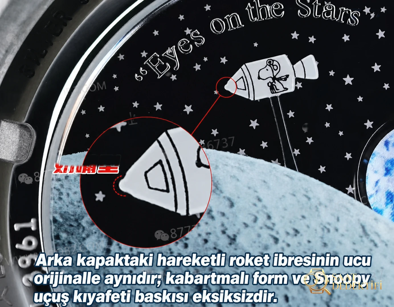 SMF Factory Omega Speedmaster Snoopy 3. Nesil kadran orijinaline uygun mu? İşçiliği nasıl? - Yan Profil ve Kordon Bağlantısı
