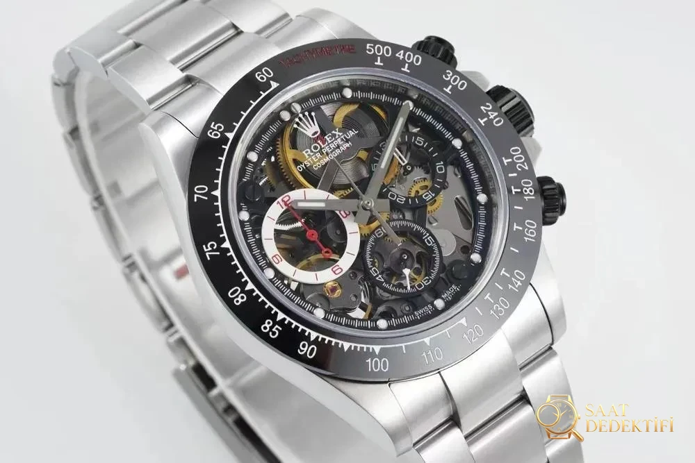 Sonic yeni ürün: Dünyanın ilk iskelet kadranlı Rolex Daytona kol saati - Kasa Profili ve Kurma Kolu İncelemesi