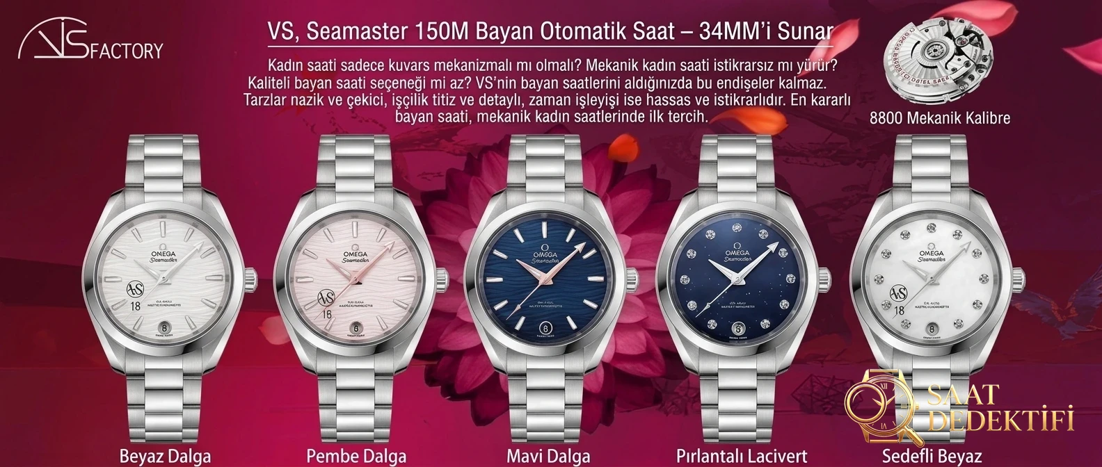 Şu an iyi işçilikli birkaç kadın replika saat önerisi - Mekanizma Çark Dizilimi ve Taş Yatakları