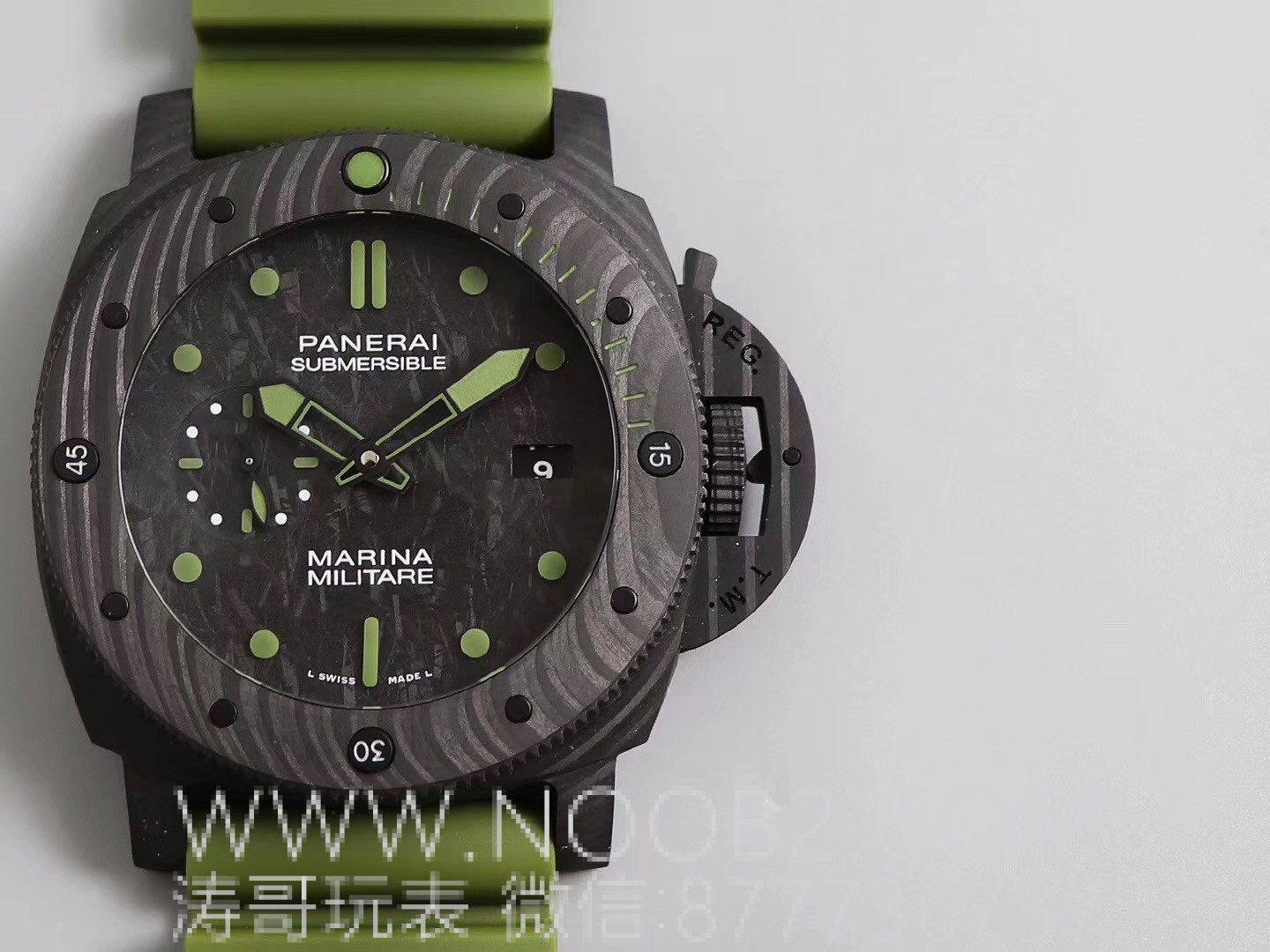 Şu yeşilden biraz bahsedelim: VS Panerai 961 replika saat incelemesi — 13. fotoğraf