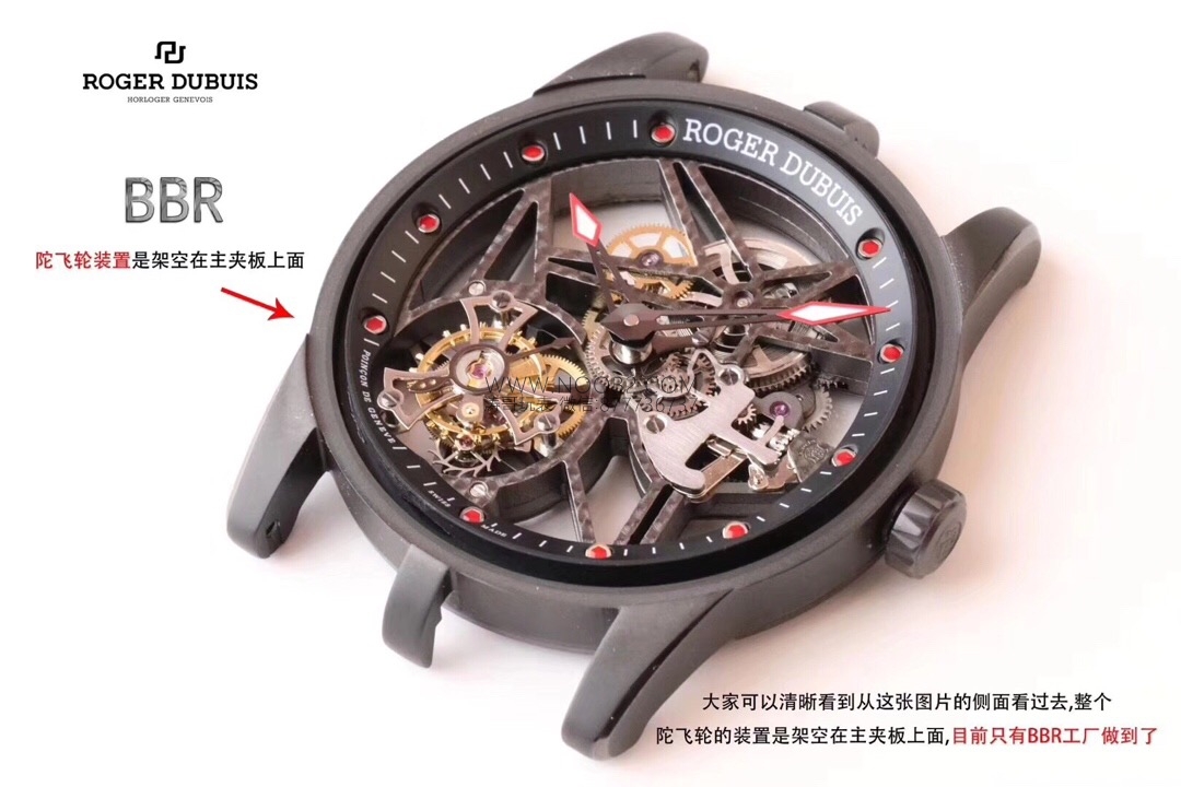 “Süper sporcuların” standardı: BBR Factory Roger Dubuis Excalibur serisi tourbillon 505SQ mekanizmalı iskelet mekanik replika saat incelemesi — 2. fotoğraf