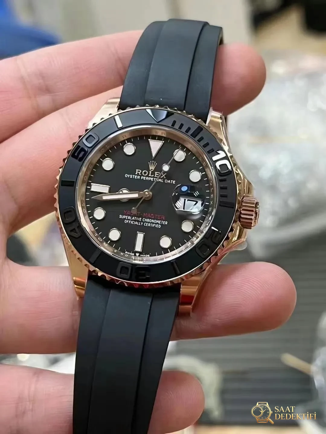 Replika Rolex Roze Altın YachtMaster