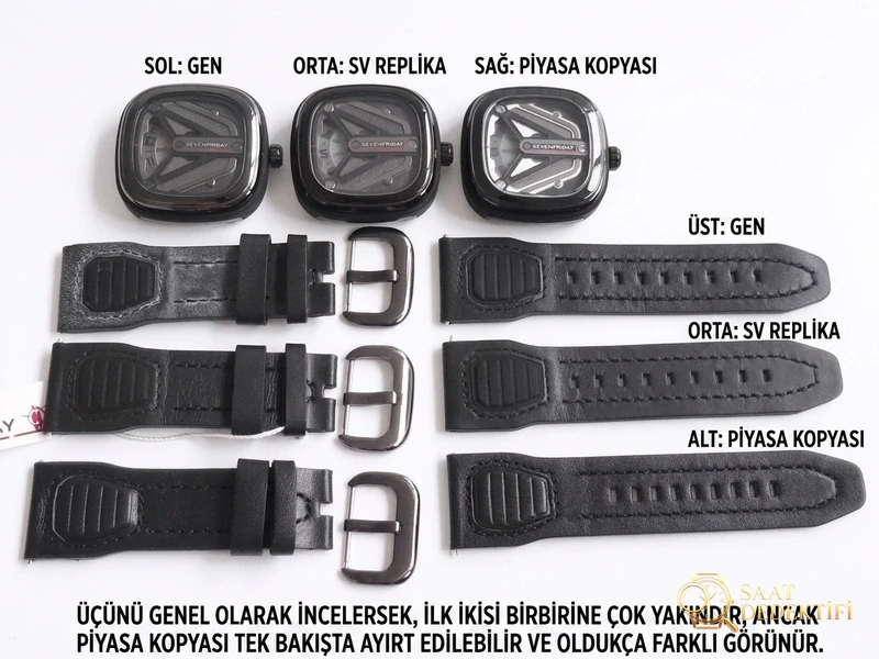 SV Factory Seven Friday SF Uzay Gemisi M3-01 replika saatin orijinaliyle ve diğer versiyonlarla karşılaştırması nasıl? - Kadran Detayı ve Bezel İşçiliği