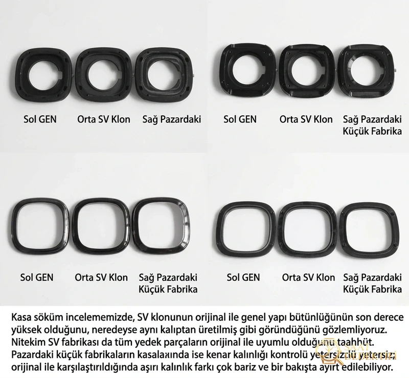 SV Factory Seven Friday SF Uzay Gemisi M3-01 replika saatin orijinaliyle ve diğer versiyonlarla karşılaştırması nasıl? - Klips Kilidi ve Lazer Damgalar