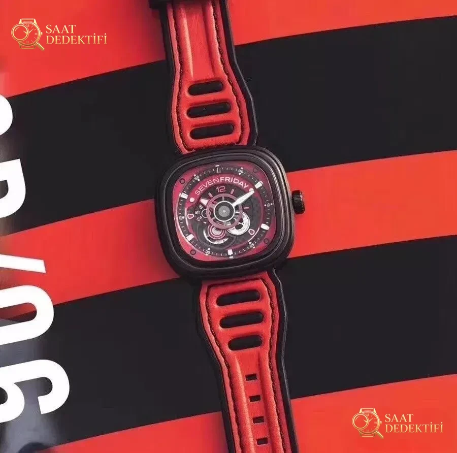 SV Factory SEVENFRIDAY (Seven Friday) P3B/06 Kırmızı Kadran Replika Versiyonun Orijinaliyle Karşılaştırmalı İncelemesi - Genel Açı ve Estetik Duruş