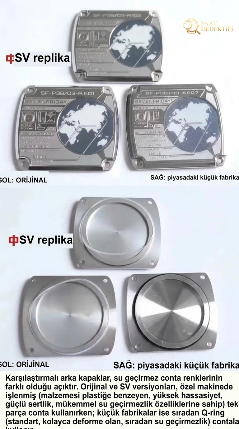SV Factory Sevenfriday P3B/03 Sarı Kadran Replika Saat Gerçek-Replika Karşılaştırması İnceleme - Bilekte Duruş ve Kasa Orantısı