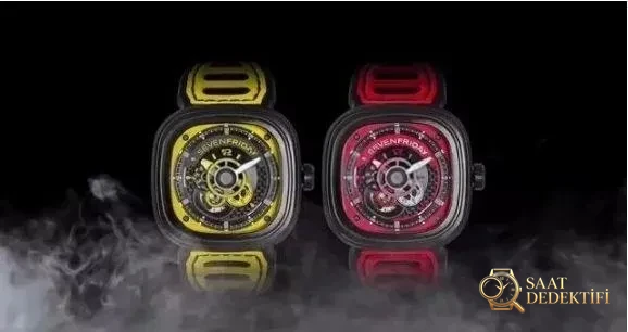 SV Factory Sevenfriday P3B/03 Sarı Kadran Replika Saat Gerçek-Replika Karşılaştırması İnceleme - Mekanizma Zemberek ve Balans Detayı