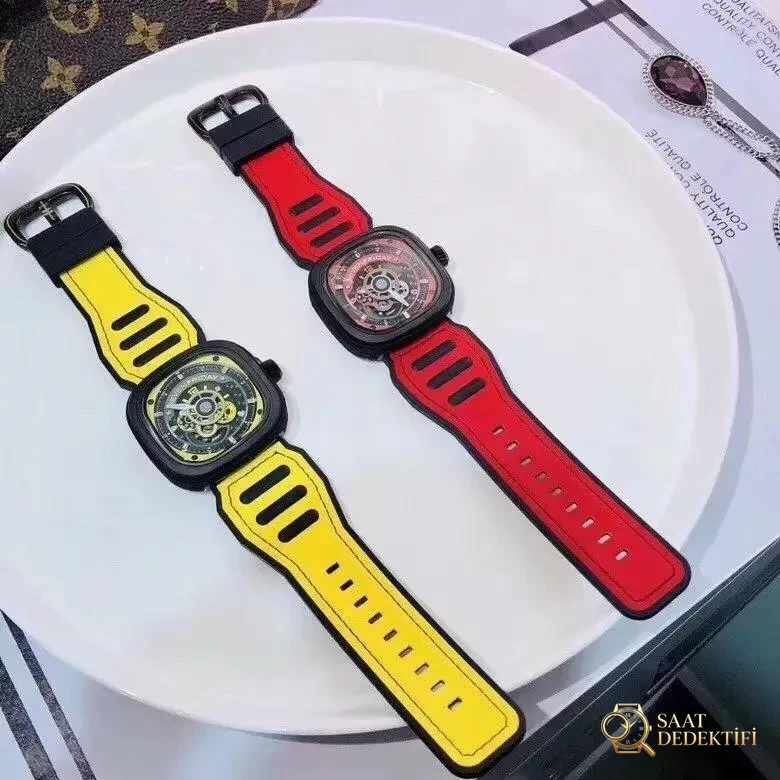 SV Factory Sevenfriday P3B/03 Sarı Kadran Replika Saat Gerçek-Replika Karşılaştırması İnceleme - Genel Açı ve Estetik Duruş