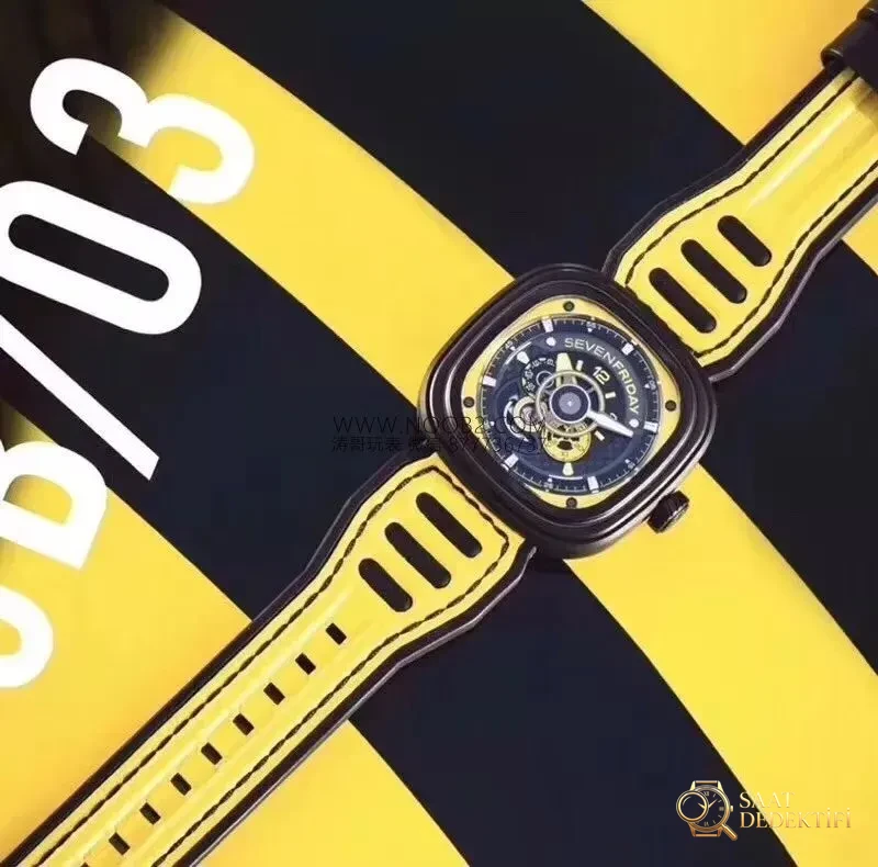 SV Factory Sevenfriday P3B/03 Sarı Kadran Replika Saat Gerçek-Replika Karşılaştırması İnceleme - Tepe Koruması ve Ayar Fonksiyonu