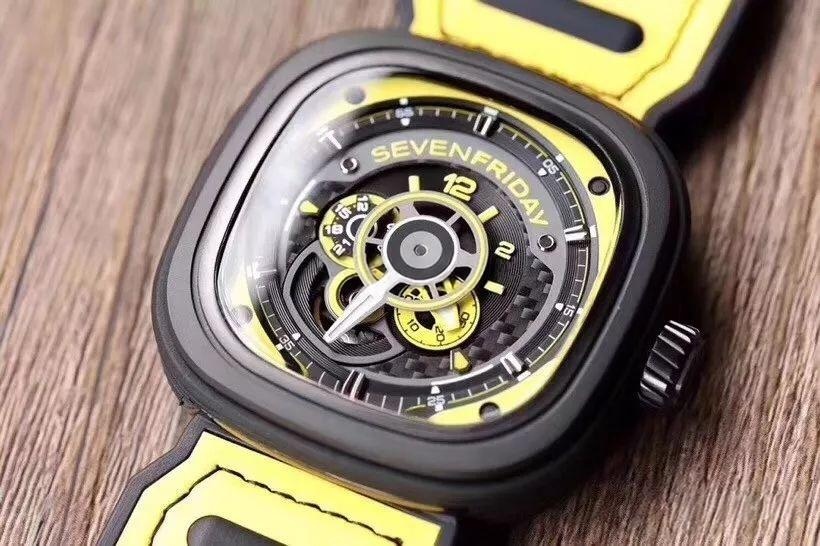 SV Factory Sevenfriday P3B/03 Sarı Kadran Replika Saat Gerçek-Replika Karşılaştırması İnceleme — 16. fotoğraf