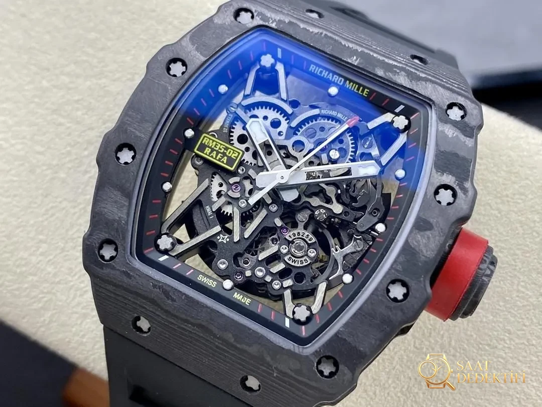 T+ Fabrikası Richard Mille RM35-02: Bu kalite ZF gibi büyük fabrikaları rahatça geçer (balans çarkı hareketli) - Kasa Çeliği ve Polisaj Kalitesi