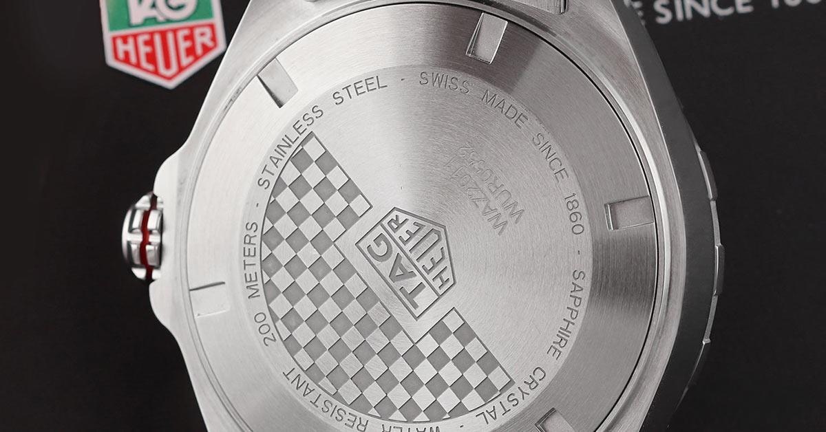 Tag Heuer Formula 1 Automatic 43mm İnceleme Kasa Arkası