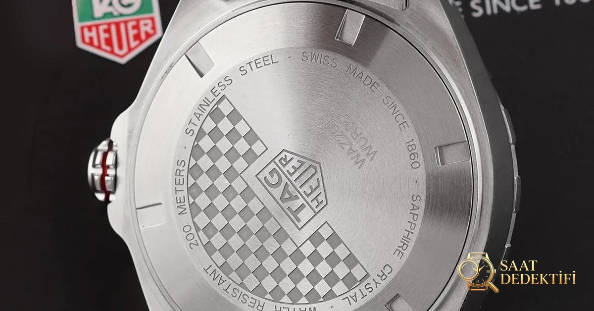 Tag Heuer Formula 1 Automatic 43mm İnceleme Kasa Arkası