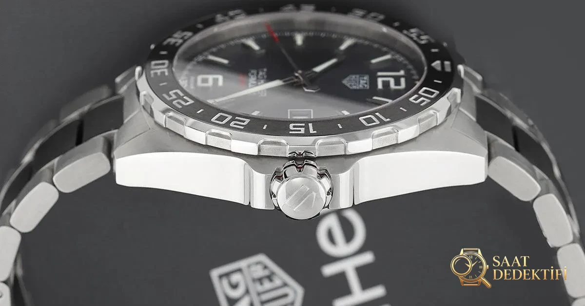Tag Heuer Formula 1 Automatic 43mm İnceleme Kurma Kolu Bezel