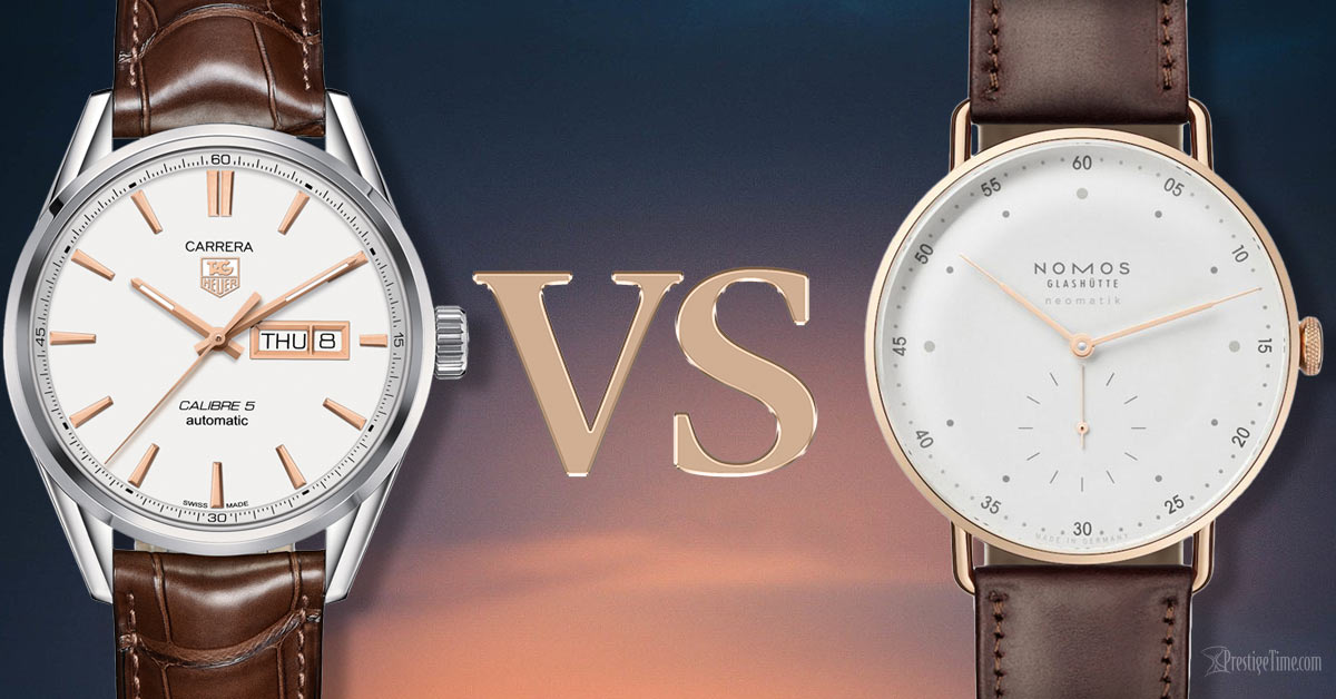 NOMOS Glashutte VS TAG Heuer