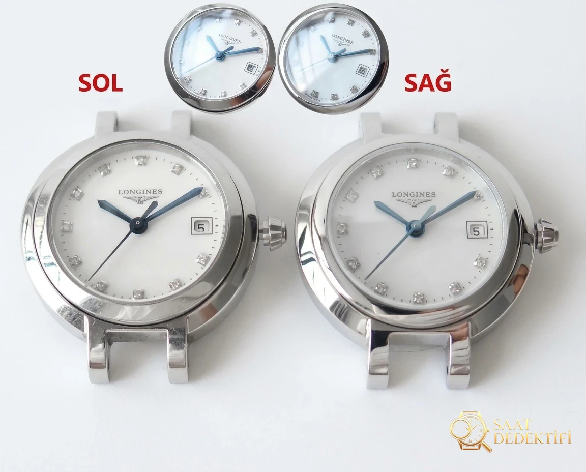 Tanrıça modeli GS Factory Longines PrimaLuna serisi L8.110.4.87.6 gerçek İsviçre mekanizmalı replika saat, orijinalle karşılaştırınca nasıl? Bir bakışta sahte olduğu belli olur mu? - Klips Kilidi ve Lazer Damgalar