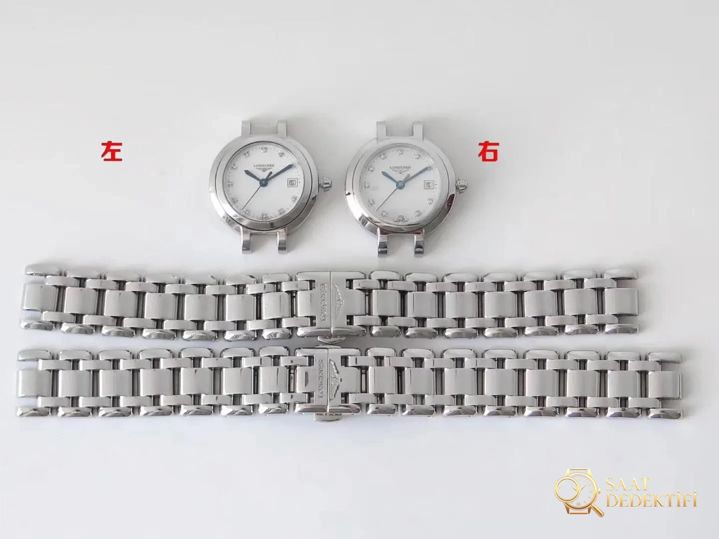 Tanrıça modeli GS Factory Longines PrimaLuna serisi L8.110.4.87.6 gerçek İsviçre mekanizmalı replika saat, orijinalle karşılaştırınca nasıl? Bir bakışta sahte olduğu belli olur mu? - Bilekte Duruş ve Kasa Orantısı