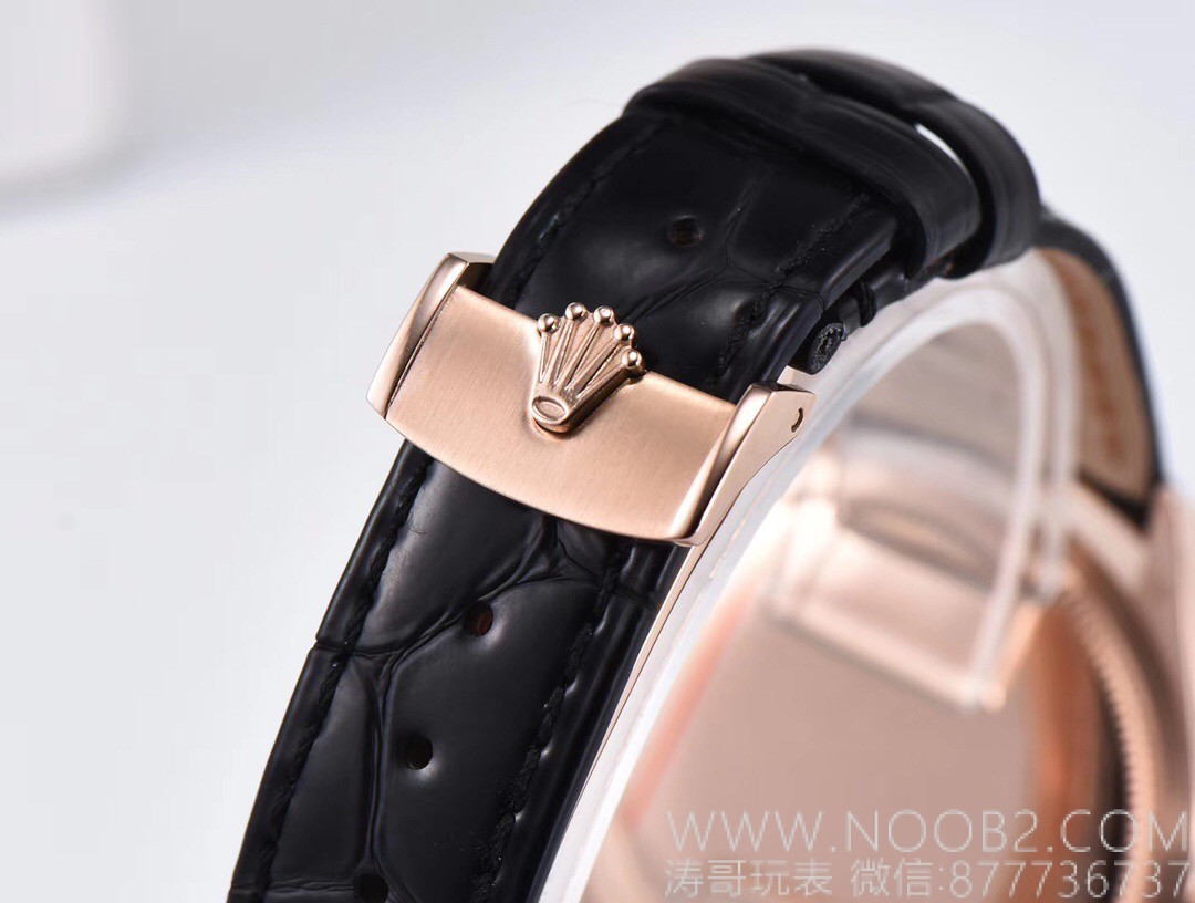 Tarih artık geri de ayarlanabiliyor! ZZ Factory Rolex Cellini Moonphase 50535 replika, 3195 mekanizması, roze altın 39 mm inceleme — 12. fotoğraf