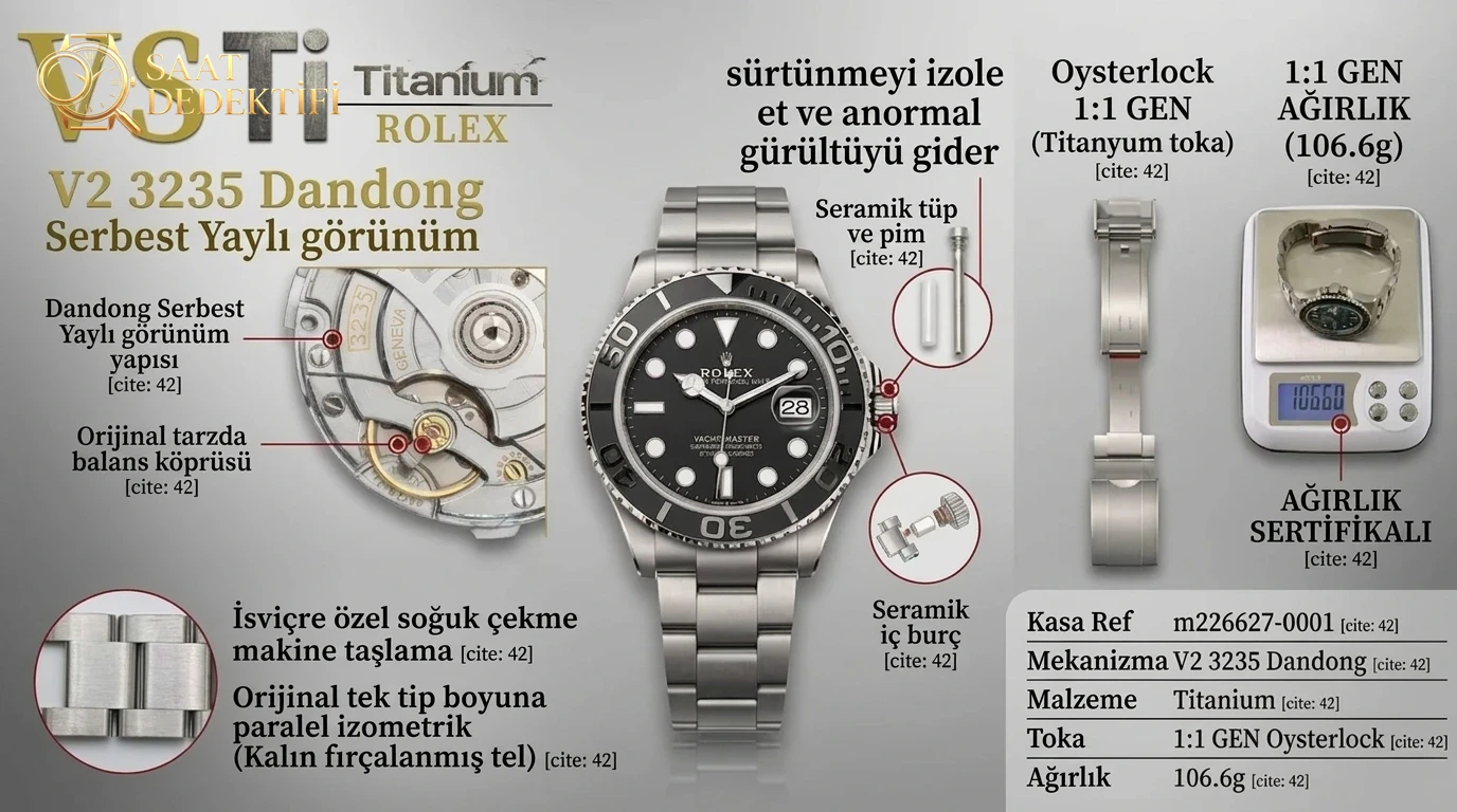 Tavanın Ötesinde: Kesin VSF 2026 Rolex Titanium Yacht-Master V2 Teknik İncelemesi