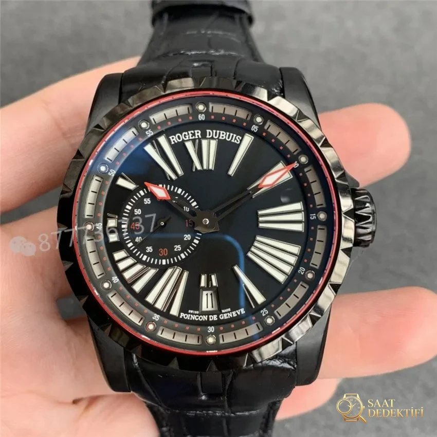 TBF Factory Roger Dubuis EXCALIBUR (Excalibur serisi) 0542 (0543) saat incelemesi - Safir Kristal Cam Eğimi ve Yansıması