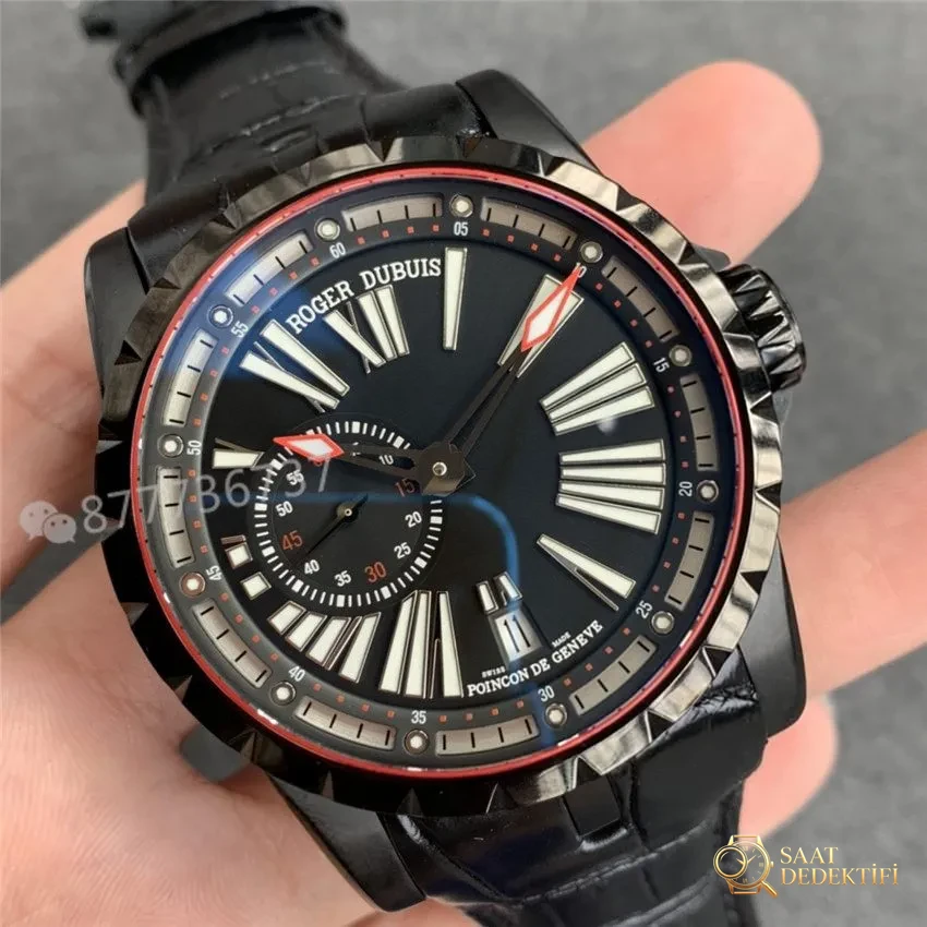 TBF Factory Roger Dubuis EXCALIBUR (Excalibur serisi) 0542 (0543) saat incelemesi - Kordon Bakla Esnekliği ve Pim Yuvaları