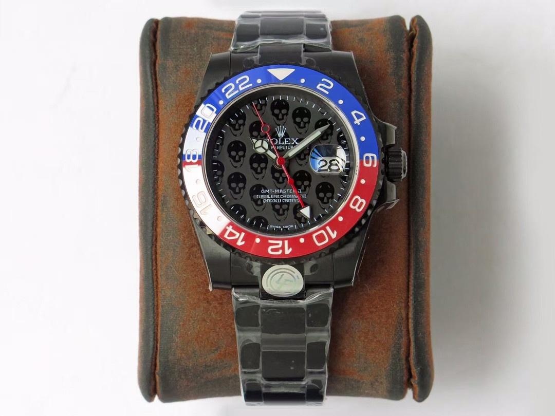 TBLACK Rolex GMT-Master Siyah Kaplama REVENGE Özel Üretim Milgauss Revenge Serisi Replika Saat — 3. fotoğraf