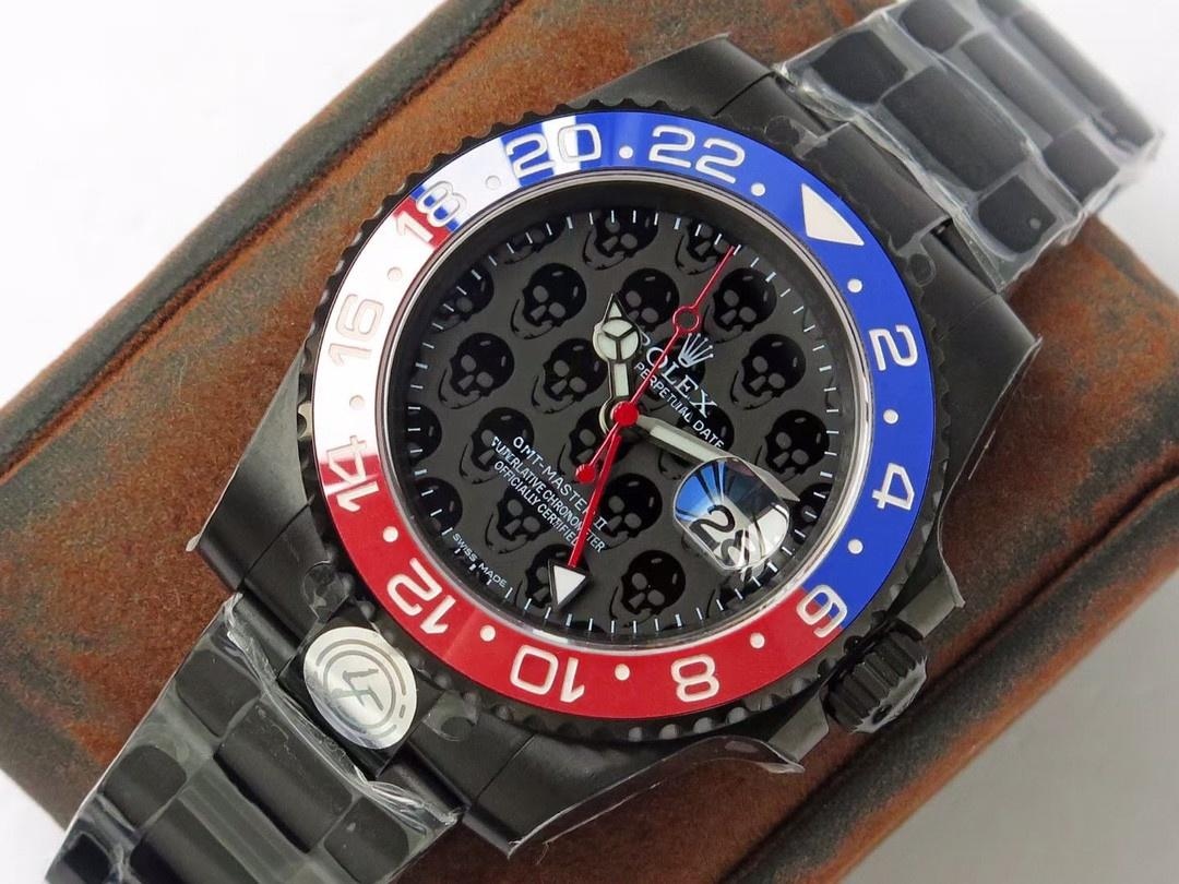 TBLACK Rolex GMT-Master Siyah Kaplama REVENGE Özel Üretim Milgauss Revenge Serisi Replika Saat — 9. fotoğraf