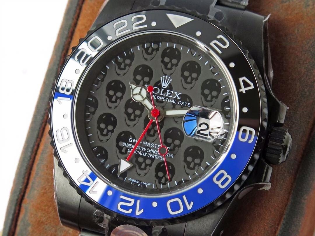 TBLACK Rolex GMT-Master Siyah Kaplama REVENGE Özel Üretim Milgauss Revenge Serisi Replika Saat — 16. fotoğraf