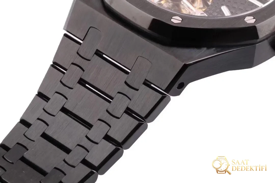 Teknik bölüm: 2019 R8 Factory yeni Audemars Piguet Royal Oak Black Warrior tourbillon ultra ince replika saat almaya değer mi? - Mekanizma Zemberek ve Balans Detayı