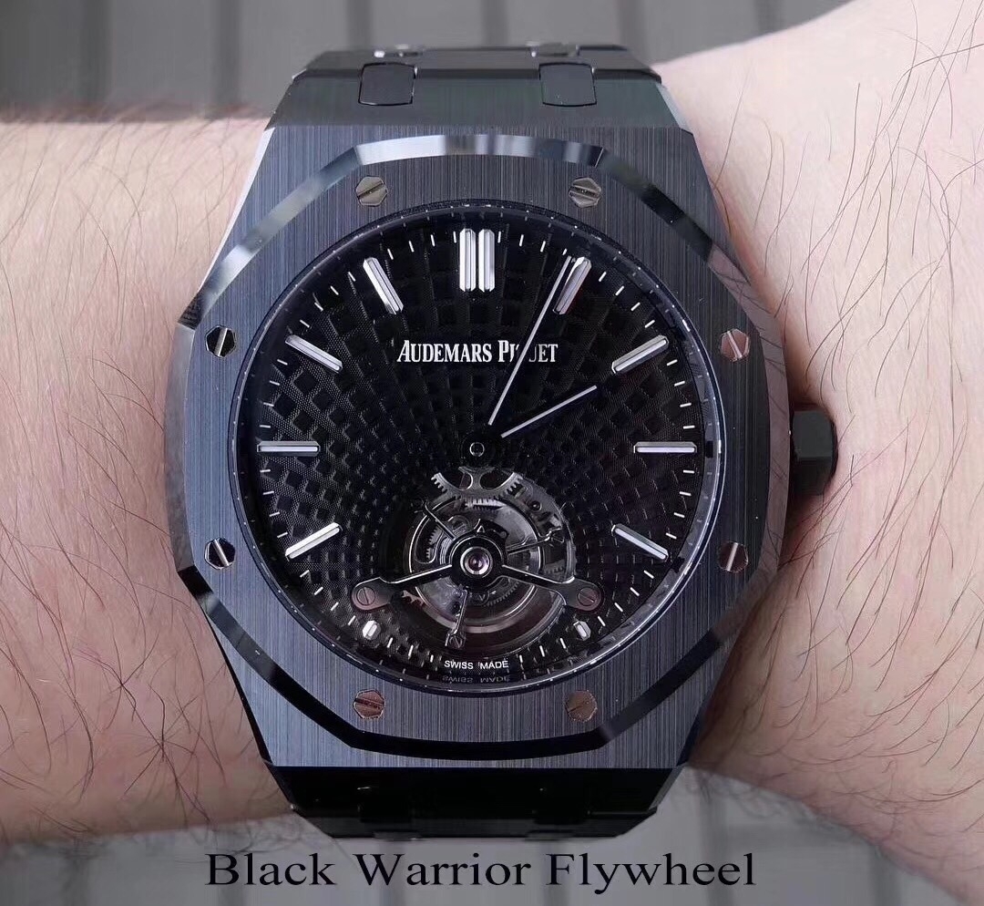 Teknik bölüm: 2019 R8 Factory yeni Audemars Piguet Royal Oak Black Warrior tourbillon ultra ince replika saat almaya değer mi? — 13. fotoğraf