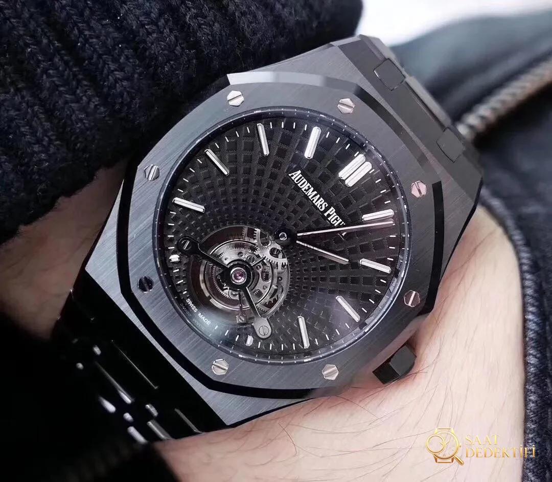 Teknik bölüm: 2019 R8 Factory yeni Audemars Piguet Royal Oak Black Warrior tourbillon ultra ince replika saat almaya değer mi? - Tepe Koruması ve Ayar Fonksiyonu