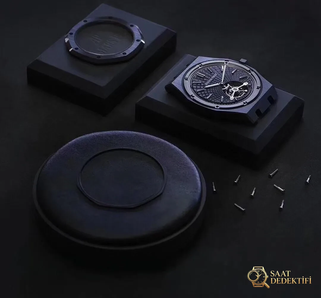 Teknik bölüm: 2019 R8 Factory yeni Audemars Piguet Royal Oak Black Warrior tourbillon ultra ince replika saat almaya değer mi? - Kadran İbreleri ve Saniye Akışı