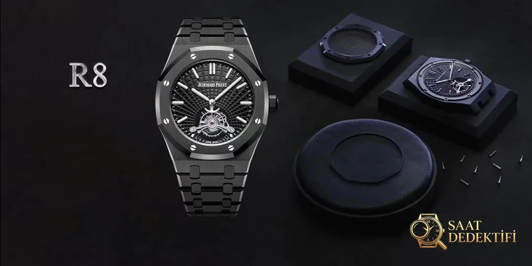 Teknik bölüm: 2019 R8 Factory yeni Audemars Piguet Royal Oak Black Warrior tourbillon ultra ince replika saat almaya değer mi? - Mekanizma Çark Dizilimi ve Taş Yatakları