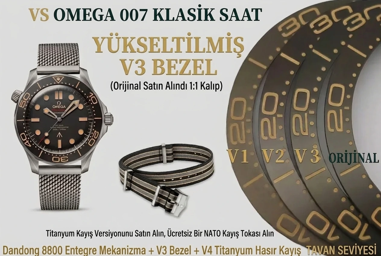 Technische Bewertung: VS Factory Omega Seamaster Diver 300M 007 „No Time To Die“ (V4-Titan und V3-Rahmen) – Detail der Rückseite und des Mechanismus